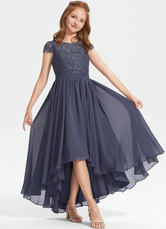 Robe Chic Junior Dentelle Asymétrique