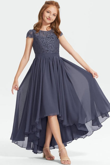 Robe Chic Junior Dentelle Asymétrique