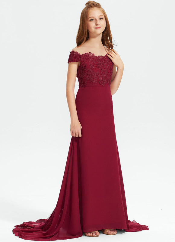Robe Chic Dentelle Bordeaux - gallery 1
