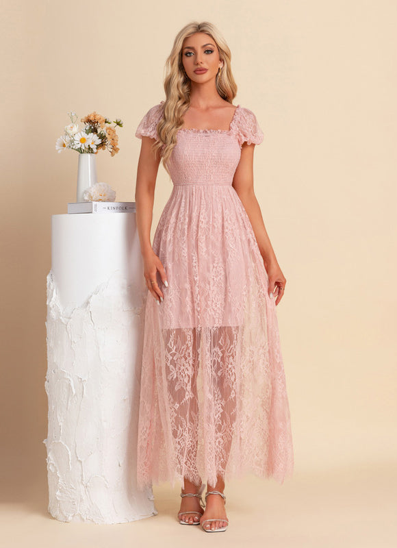 Robe Chic Maxi Rosée - gallery 6