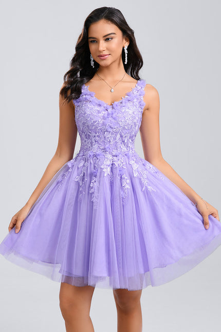 Robe Chic Tulle Lavande