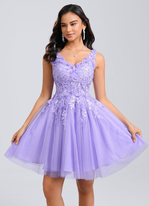 Robe Chic Tulle Lavande