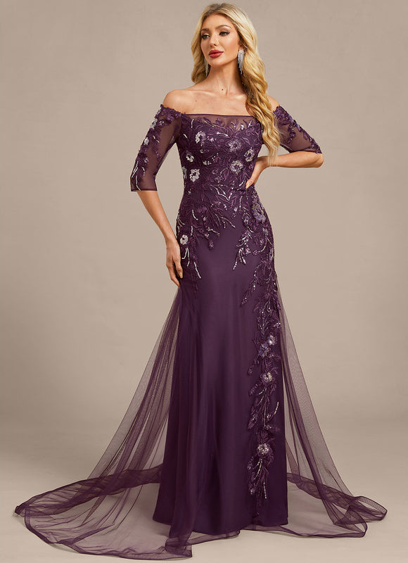 Robe Chic Élégante Mauve - gallery 5