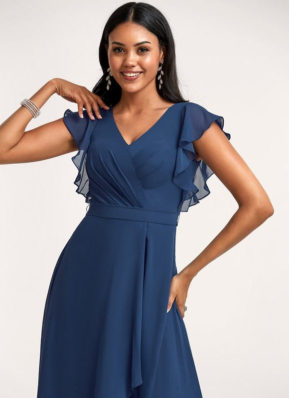 Robe Chic Fluide Bleu Nuit - gallery 1