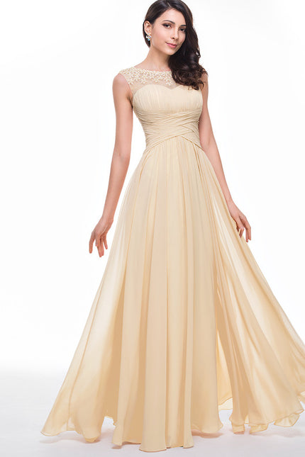 Robe Chic Jaune Pastel Élégante