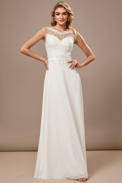 Robe Chic Col Bateau Dentelle - gallery 1