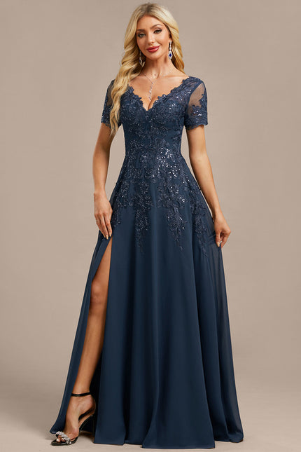 Robe Chic Longue Émeraude Élégante - gallery 5