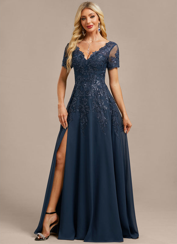 Robe Chic Longue Émeraude Élégante - gallery 5