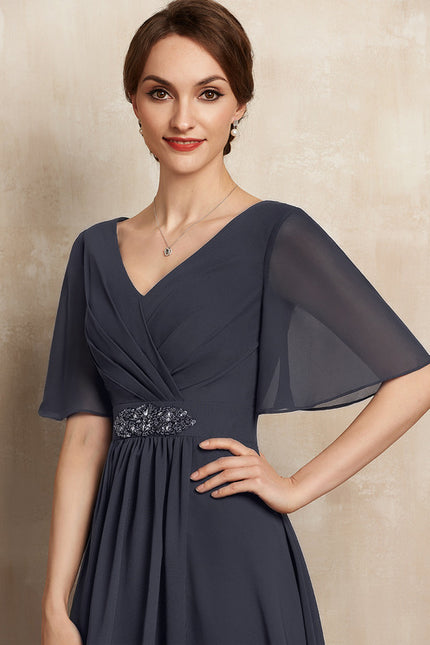 Robe Chic Longue Charbon Flottante - gallery 2