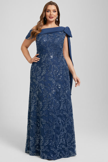 Robe De Soirée Chic Bleu Roi - gallery 8