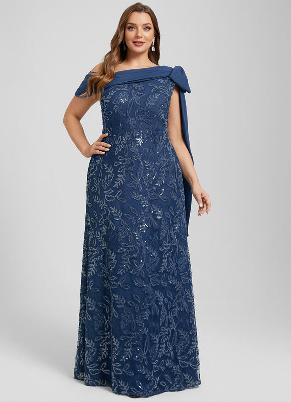 Robe De Soirée Chic Bleu Roi - gallery 8