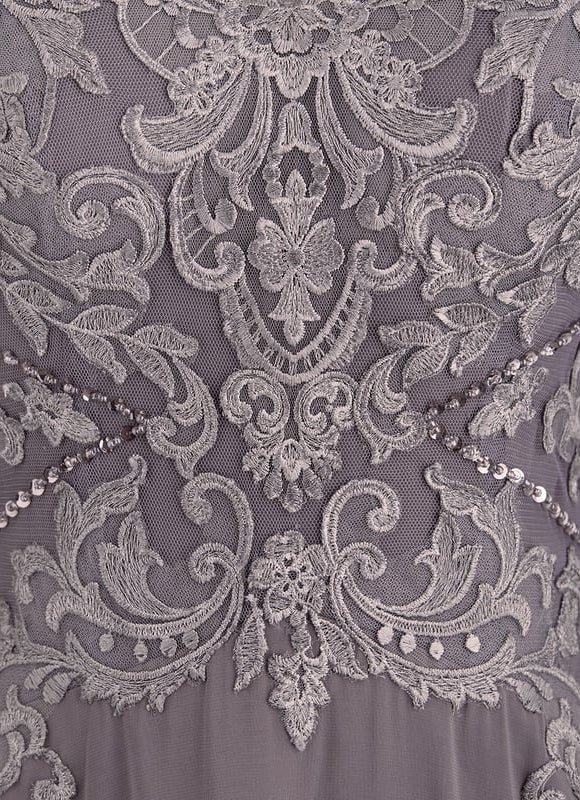 Robe Chic Grise Raffinée - gallery 5