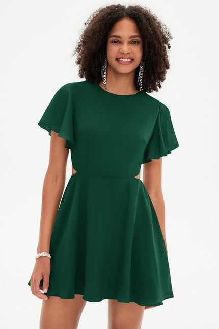 Robe Chic Courte Émeraude - gallery 3