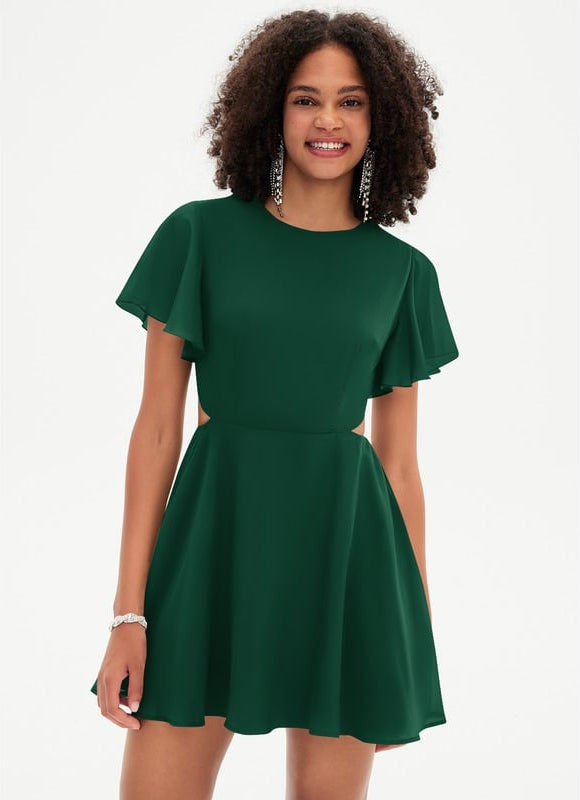 Robe Chic Courte Émeraude - gallery 3