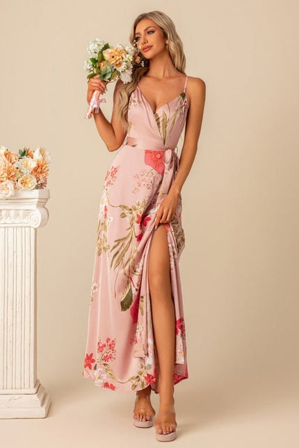 Robe Chic Longue Florale Rose - gallery 4