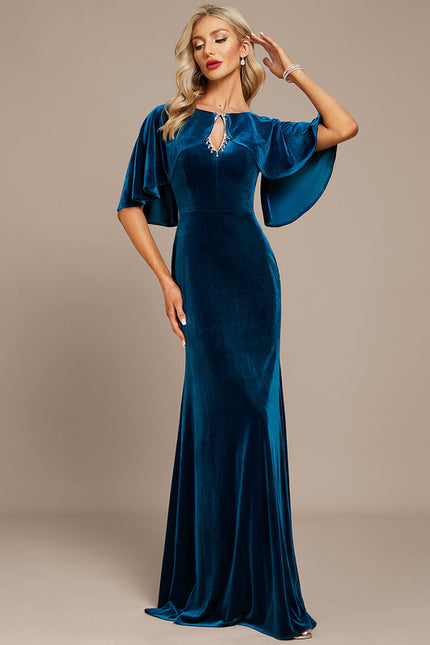 Robe Chic Bleu Canard Élégante - gallery 3