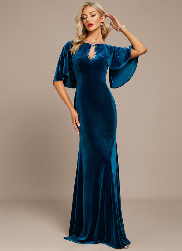 Robe Chic Bleu Canard Élégante - gallery 3