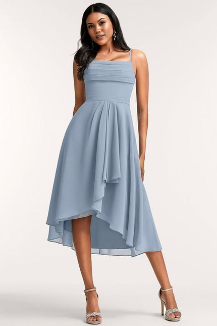 Robe Demoiselle D'Honneur Chic Courte - gallery 3
