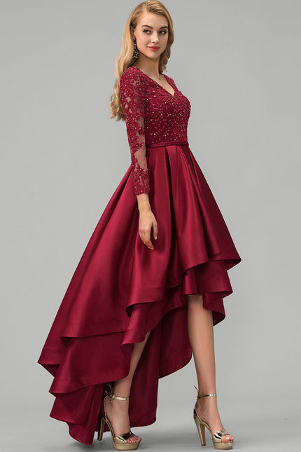 Robe Chic Bordeaux Cascades