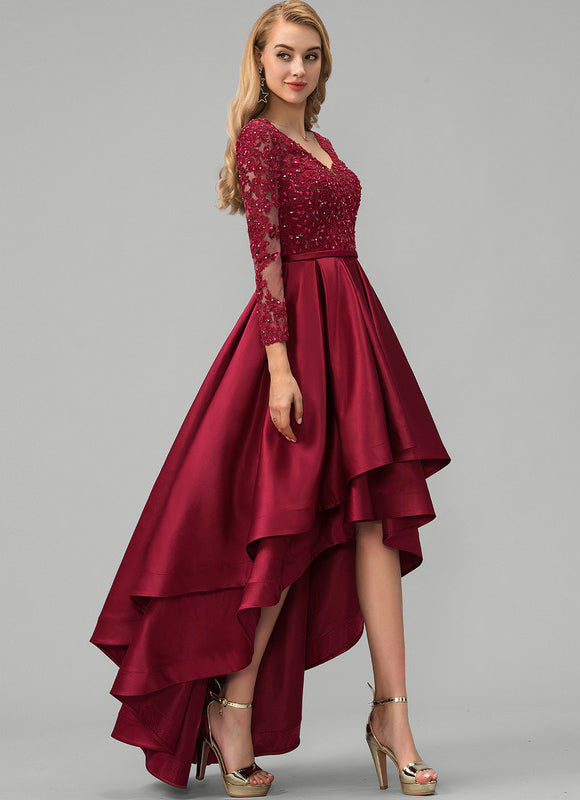 Robe Chic Bordeaux Cascades