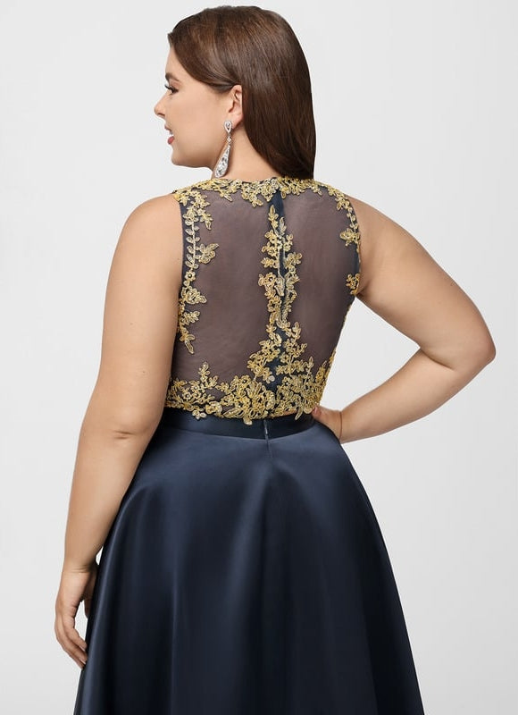 Robe Chic Ornement Noir Satiné - gallery 9