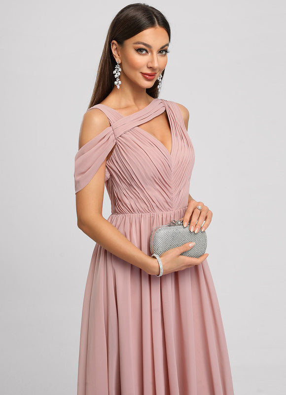 Robe Chic Plissée Émeraude - gallery 4