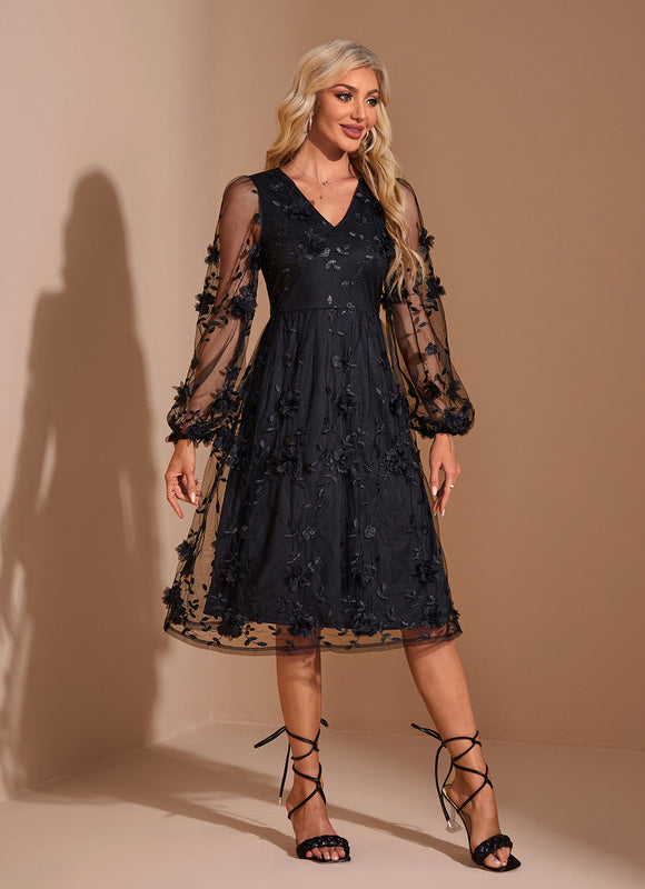 Robe Chic Tulle Élégante - gallery 1