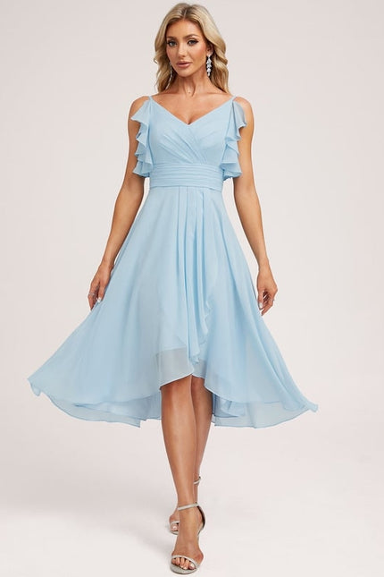 Robe Chic Fluide Bleu Nuit