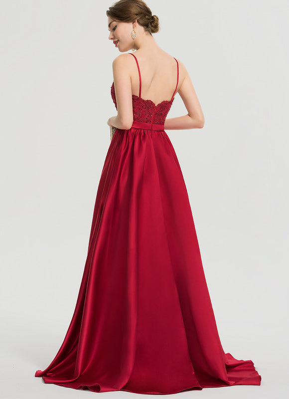 Robe Chic Satin Éclat Rubis - gallery 8