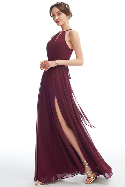 Robe Chic Bleu Drapé - gallery 1