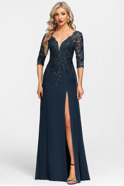 Robe Chic Éblouissante Marine - gallery 2