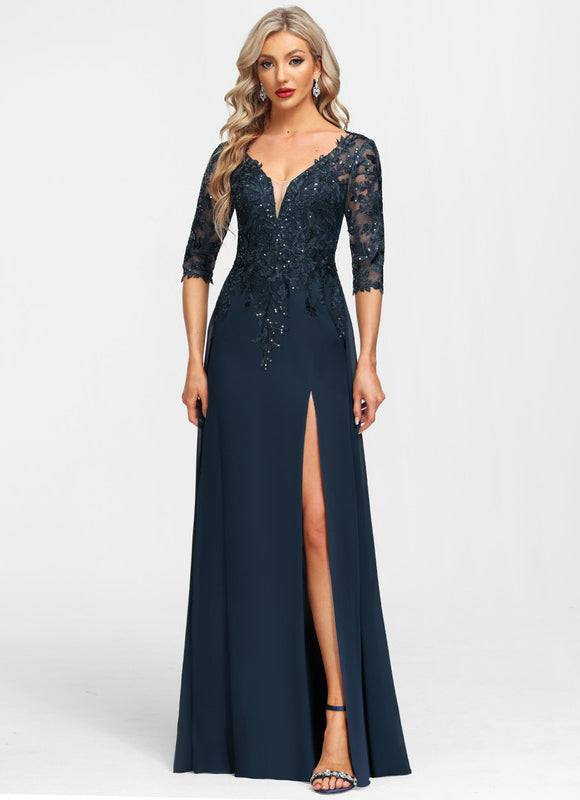 Robe Chic Éblouissante Marine - gallery 2