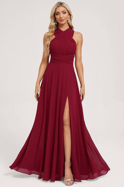 Robe Chic Bordeaux Fluide - gallery 1