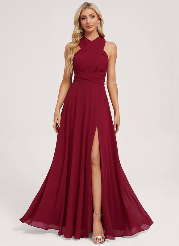 Robe Chic Bordeaux Fluide - gallery 1