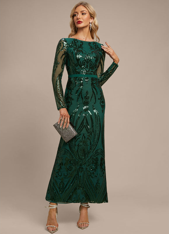 Robe Chic Pailletée Émeraude - gallery 4