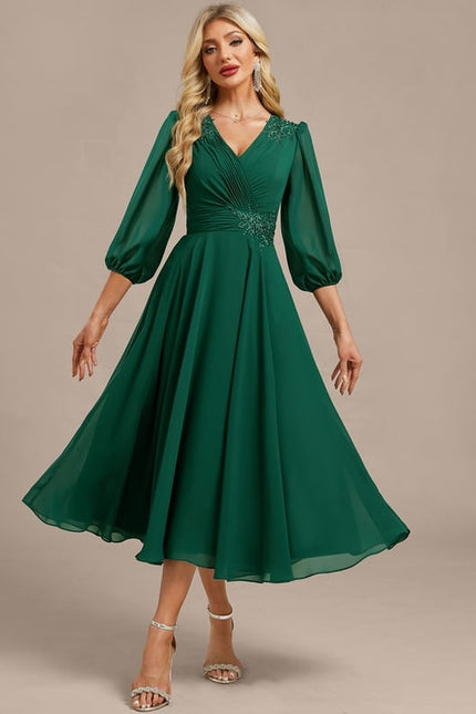 Robe De Soirée Mi Longue Chic - gallery 3
