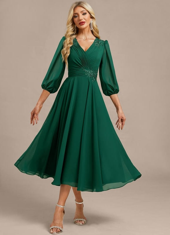 Robe De Soirée Mi Longue Chic - gallery 3