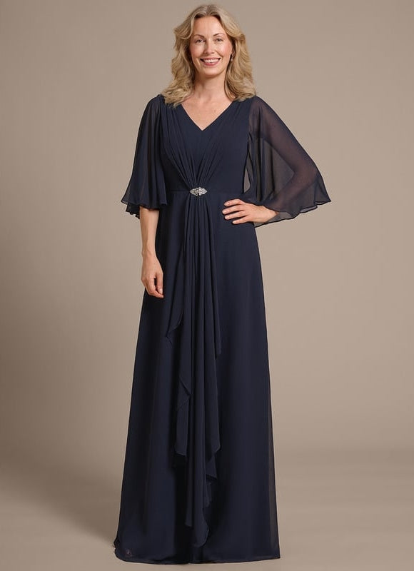 Robe Chic Satin Étoilé - gallery 3