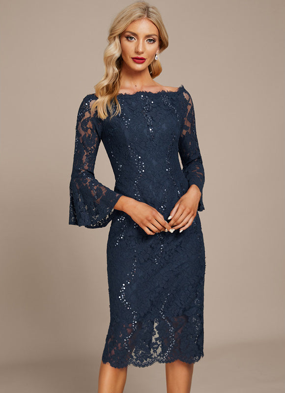 Robe Chic Chic Dentelle Étoilée - gallery 1