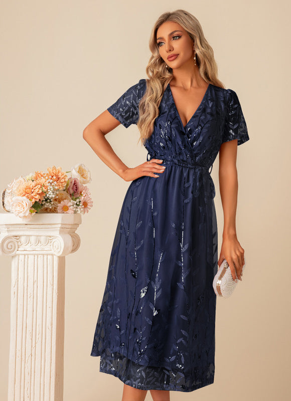 Robe Chic Cocktail Pailletée - gallery 8