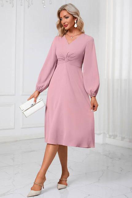 Robe Chic Midi Épurée - gallery 4
