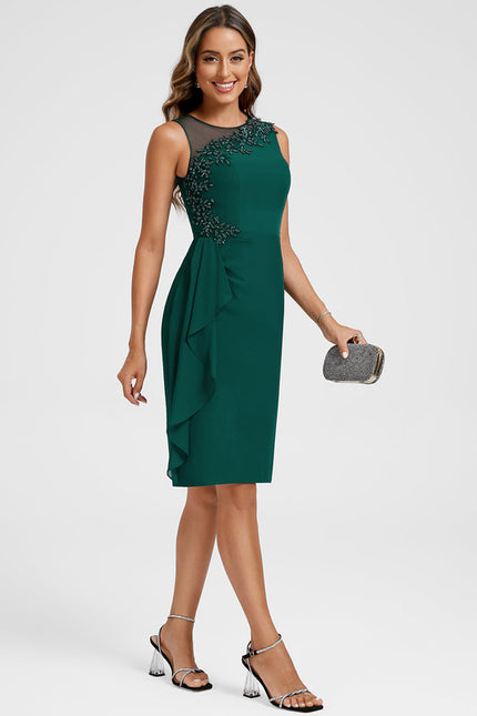 Robe Chic Émeraude Drapée - gallery 3