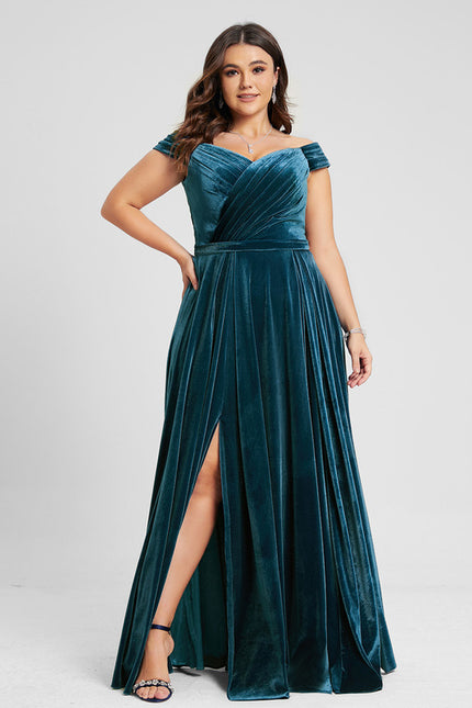 Robe Chic Velours Azur Révélateur - gallery 4
