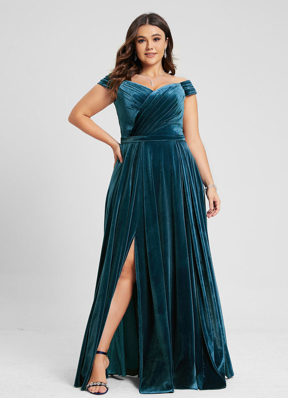 Robe Chic Velours Azur Révélateur - gallery 4