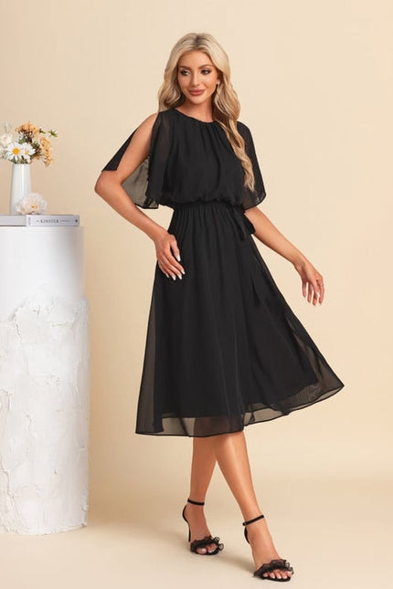 Robe Chic Noire Aérée - gallery 3