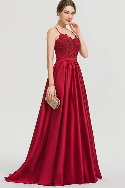 Robe Chic Satin Éclat Rubis - gallery 9