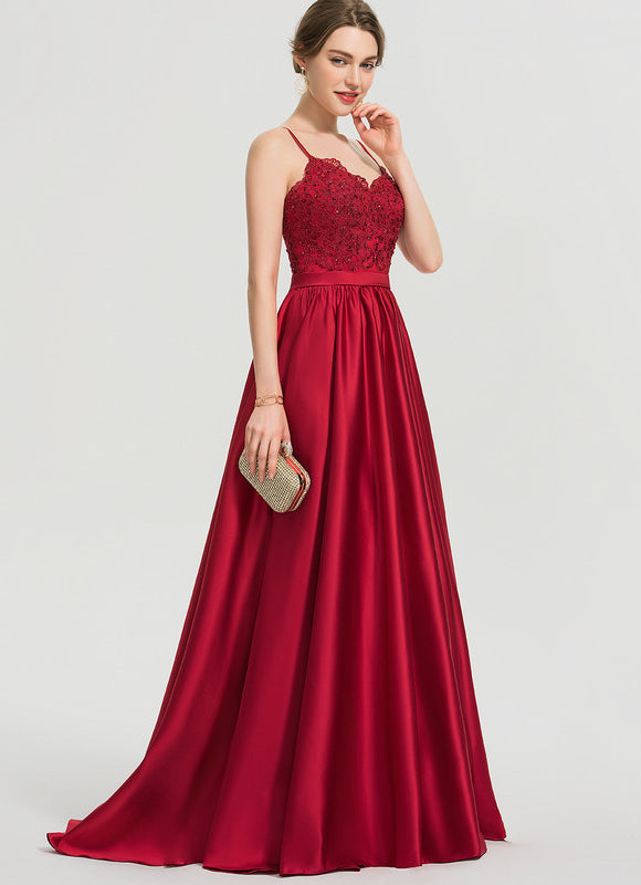 Robe Chic Satin Éclat Rubis - gallery 9