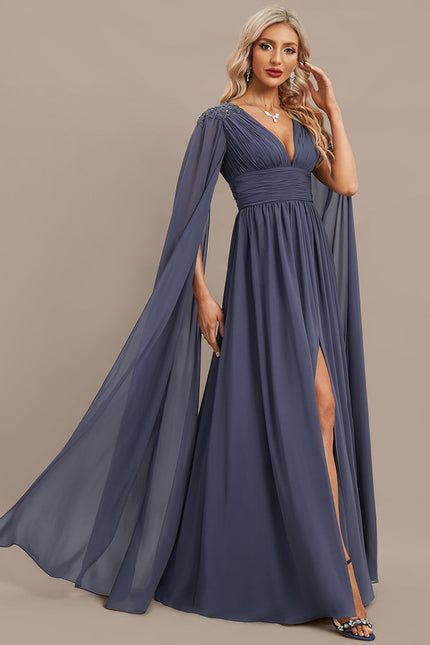 Robe Chic Longue Drapée - gallery 5