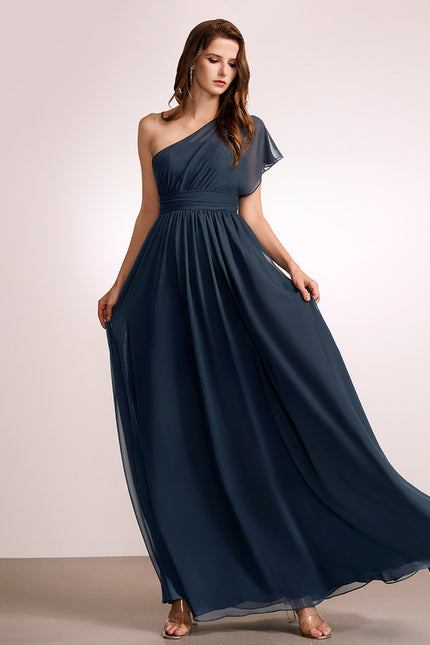 Robe Chic Asymétrique Beige - gallery 3