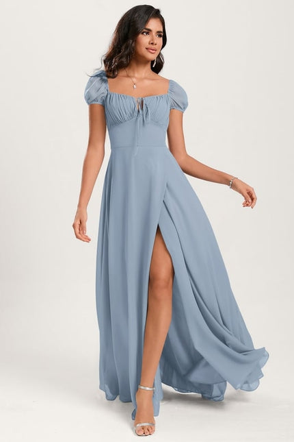 Robe Chic Longue Verte Raffinée